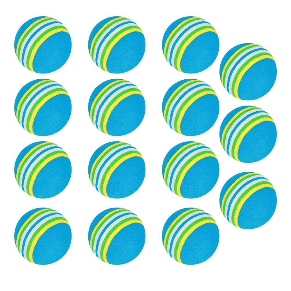 15PCS EVA Foam Lightweight 70percent Elasticity Safe Using Indoor Practice Playground Golf Ball Toy for