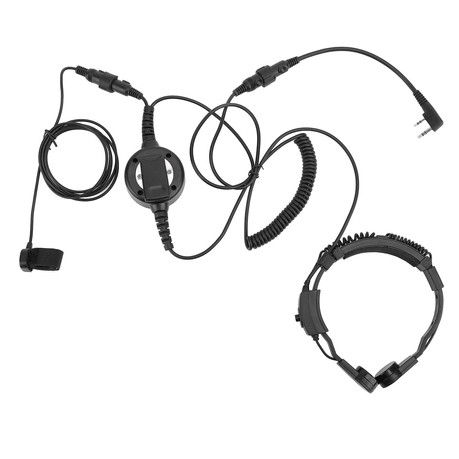 Throat Microphone Headset Clear Sound Extension Neck Mic with K Type Connector for KENWOOD KPG TH
