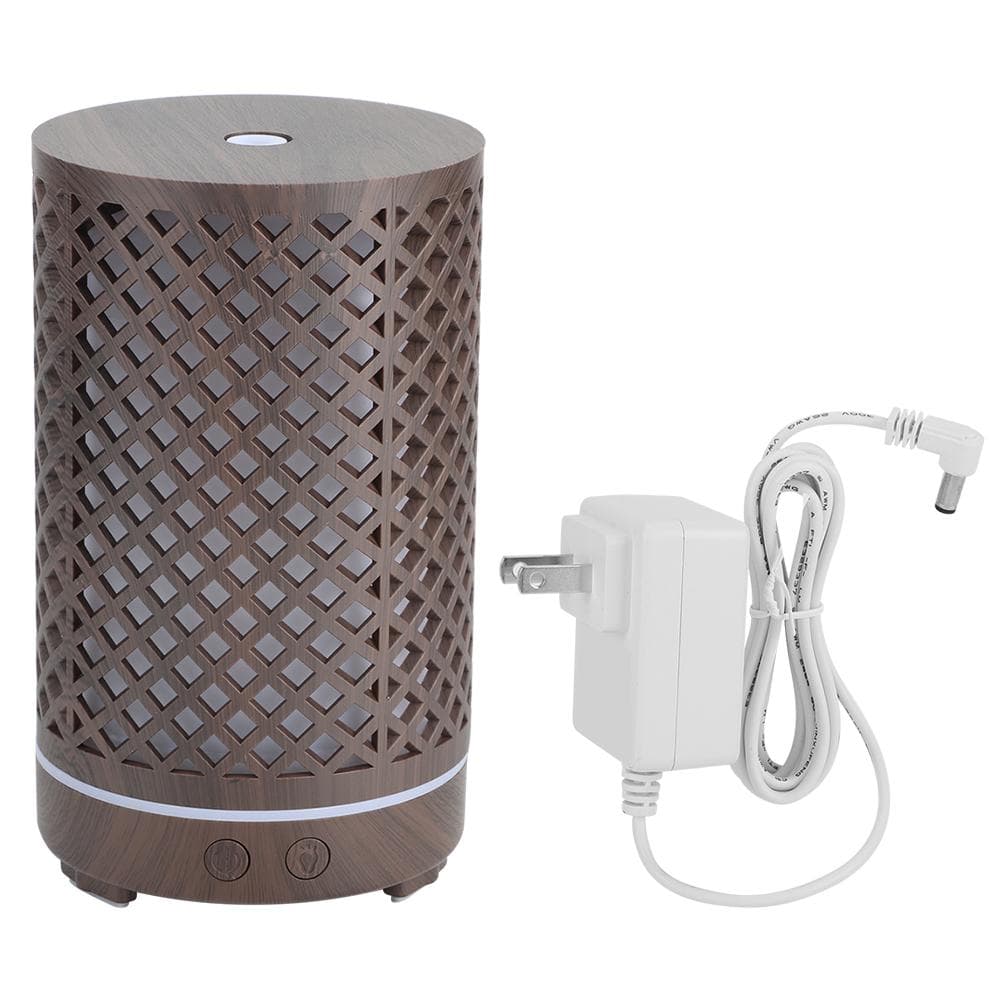 120ml Household Hollow Ultrasonic Air Humidifier Aroma Diffuser with Colorful Night Light