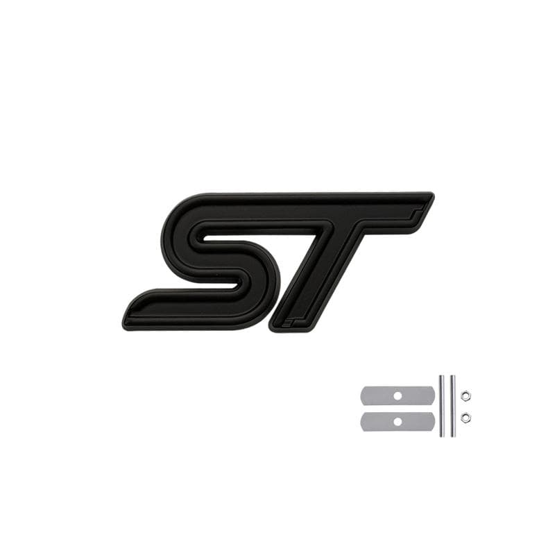 ST Logo Grille Badge 3D Metal Emblem Decal For ST Line Fiesta Focus Edition Car X KUGA Mondeo Ecosport Accessories pink