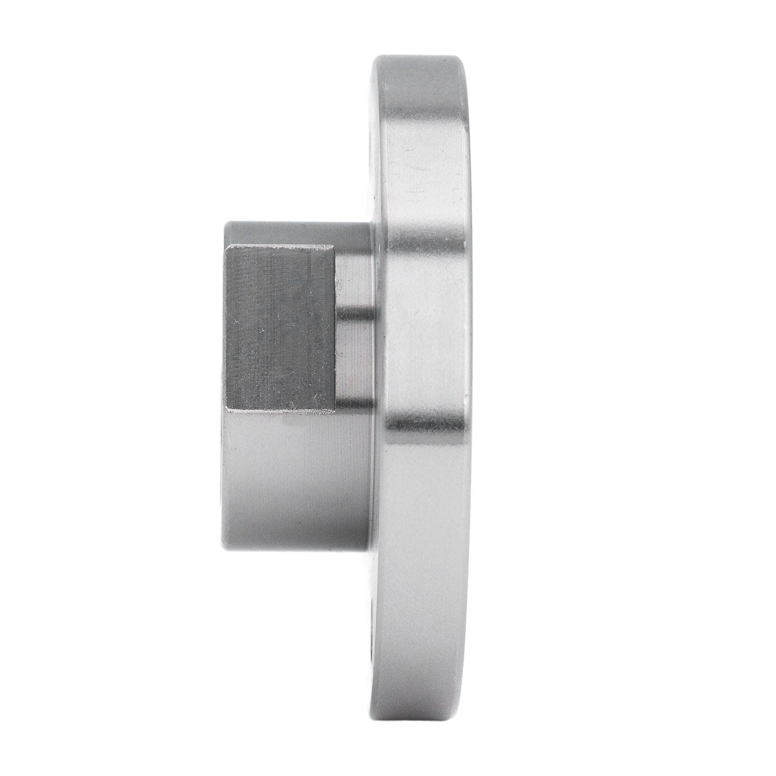 3in Lathe Faceplate Alloy Steel Wood Lathe Face Plate with 4 Screw Holes for 1in X 8TPI Spindle