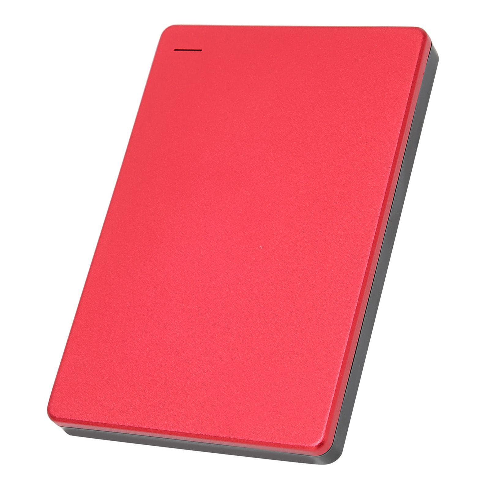 2.5in Red External HDD 6Gbps Transmission Portable External HDD Aluminum Alloy PCB USB3.0 Hard 160GB