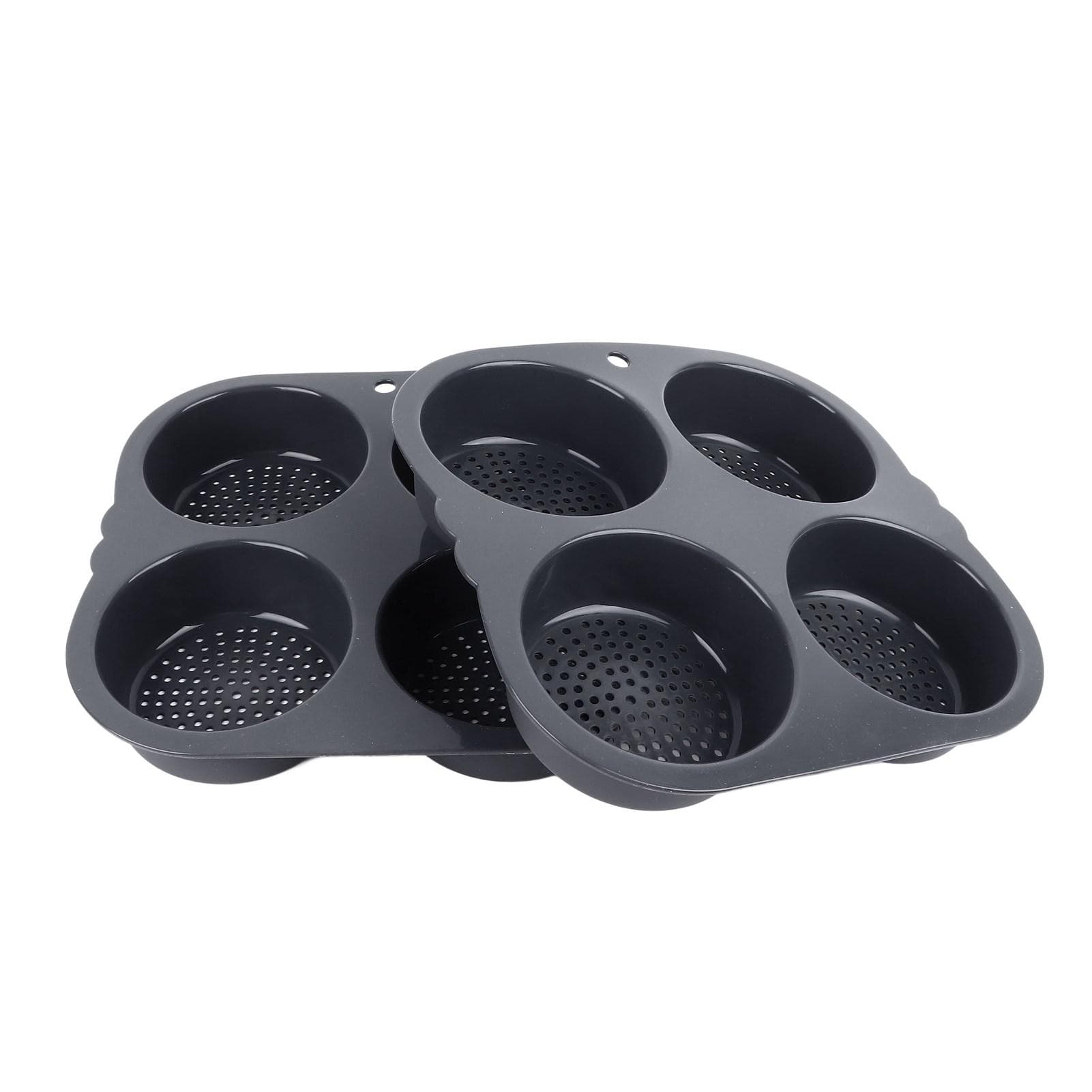 4 Cup Hamburger Bun Pan Dishwasher Safe Silicone Hamburger Bun Mold 4 Inch Big Baking Pan for
