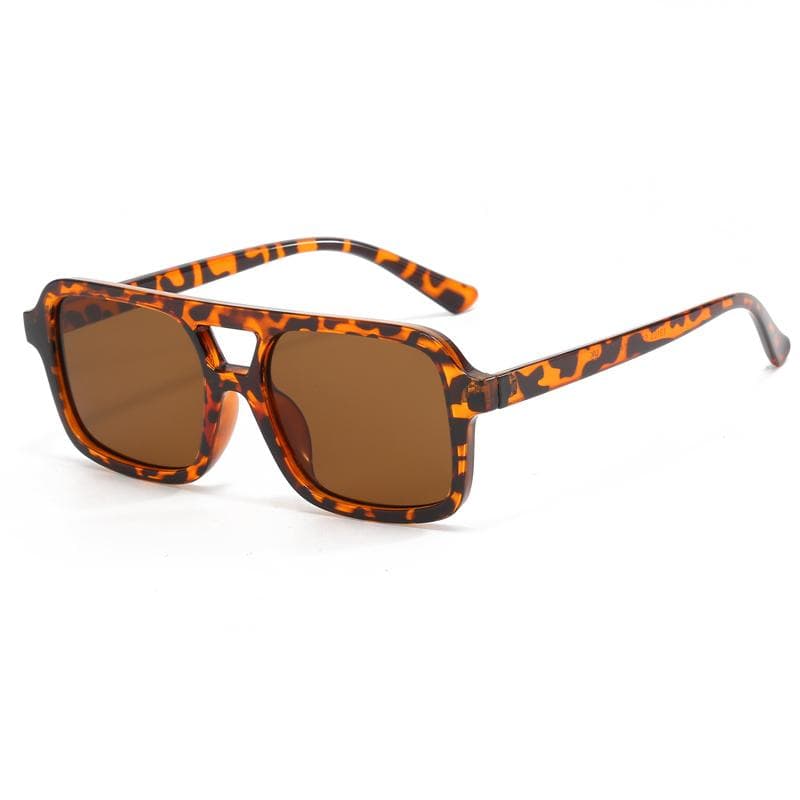 New Double Beam Sunglasses Small Frame Retro Trendy Y2K UV Protection Outdoor Glasses for Women