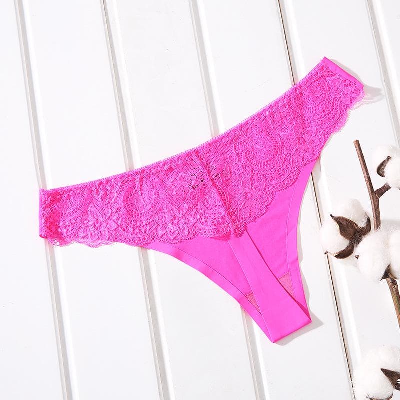 Lace Underwear Seamless Thong Sports Women Panties Antibacterial Breathable Sexy Sports Fitness Briefs XL