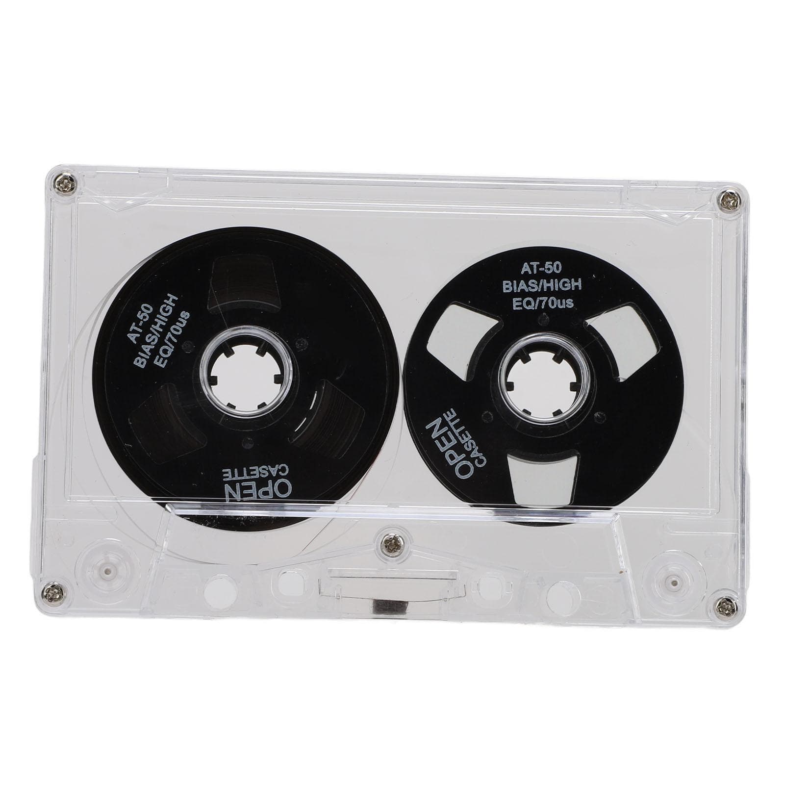 Reel to Reel Blank Cassette Tape 50 Minutes Normal Bias Double Sided Metal Sound Recording Cassette black