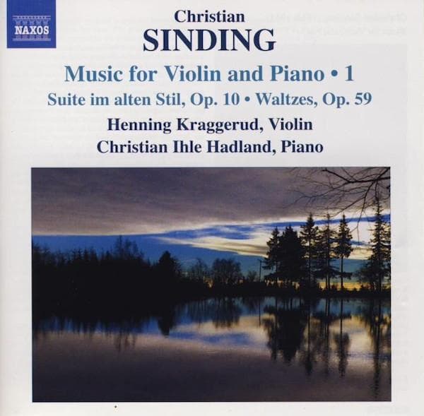 CD SINDING, KRAGGERUD; HADLAND - Music for Violin & Piano 1 8572254 Naxos 2009 Europe ObiClassical Used