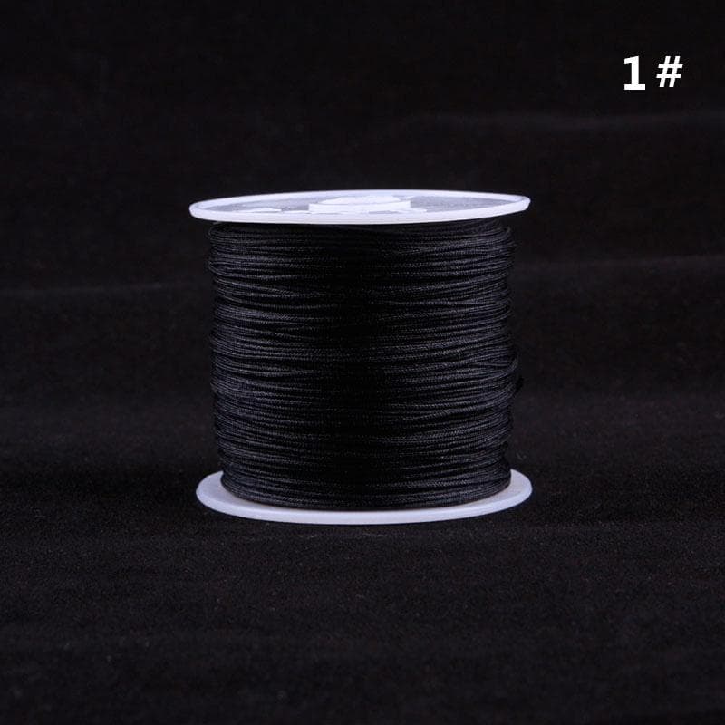 SHANGSHU 1 Roll 45mx0.88mm Nylon Cord Thread Chinese Knot Macrame Bracelet Braided Cord 01