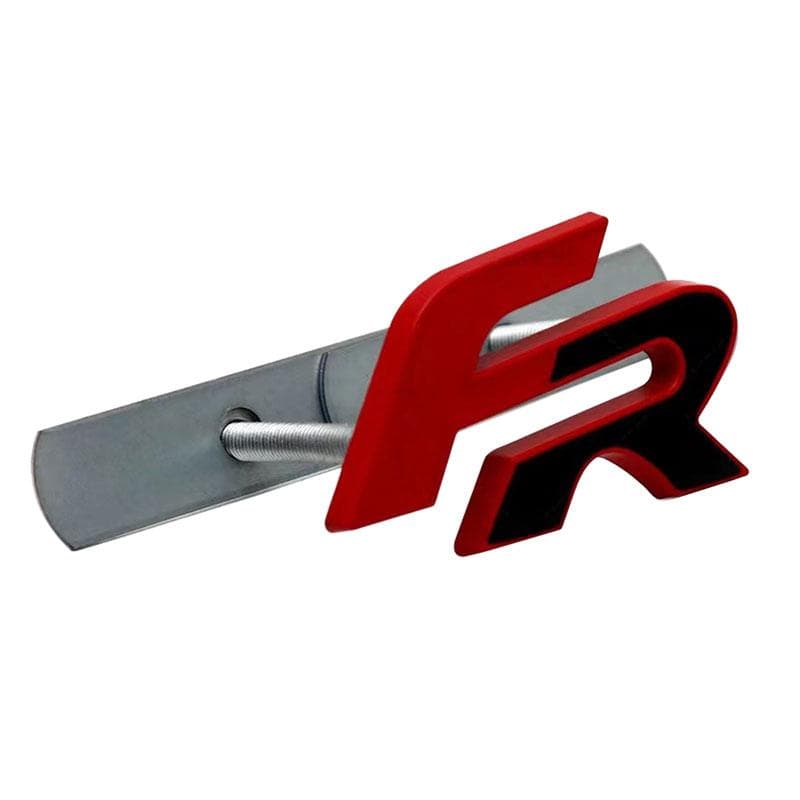 Metal 3D FR Car Front Grill Badge Car Body Emblem Sticker Decal for Leon FR+ Cupra Ibiza Altea Exeo Formula Racing Styling Car Accessories 4# Front Grille Badge