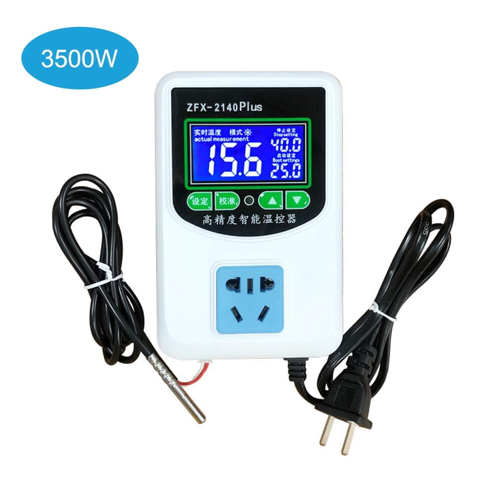 ZFX-W2140A Digital Temperature Controller Intelligent High Accuracy Heating Cooling NTC Sensor Temp 3500W