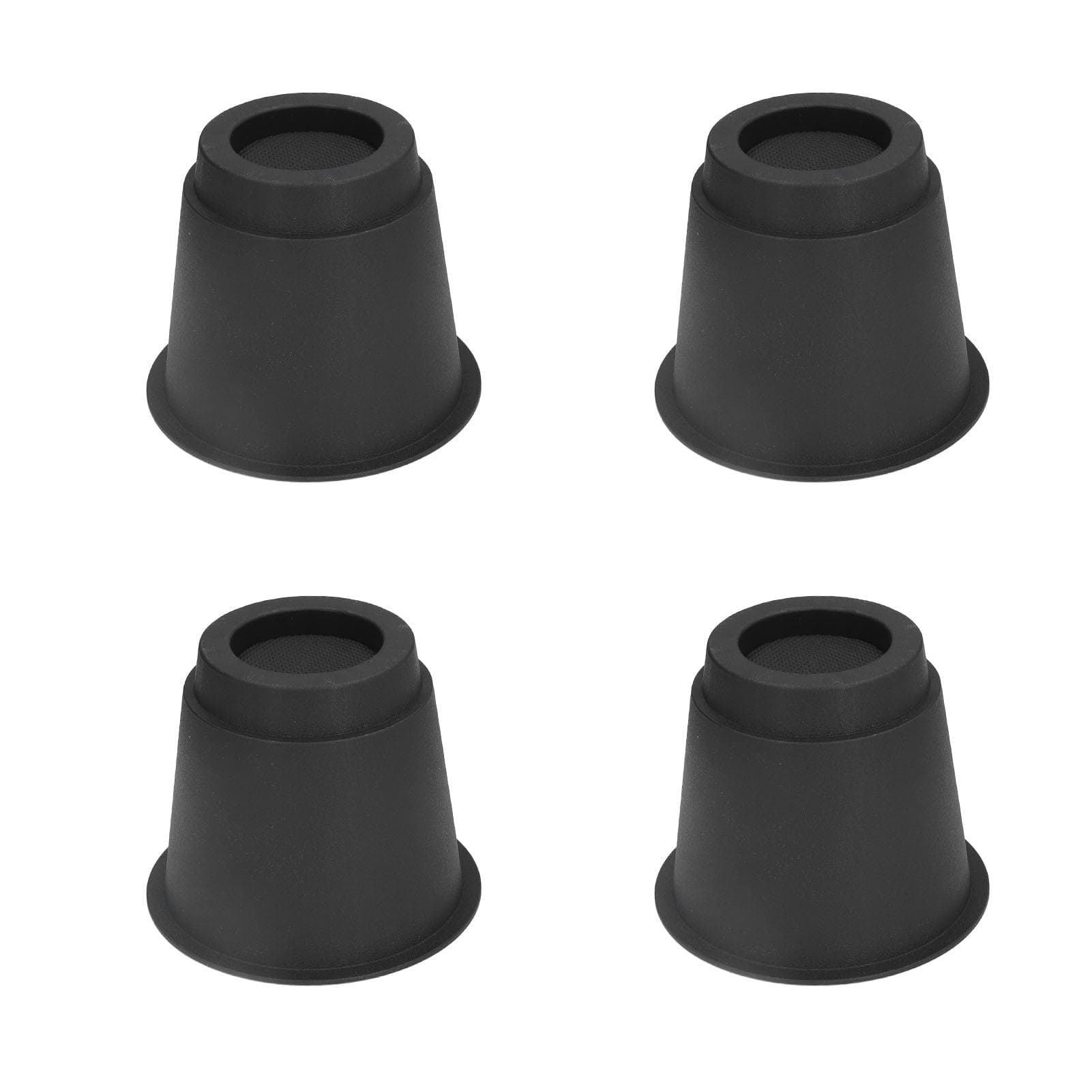 4 Pcs Plastic Furniture Risers 5 Inch Heavy Duty Stackable Circle Bed Lifter for Bed Chair Table