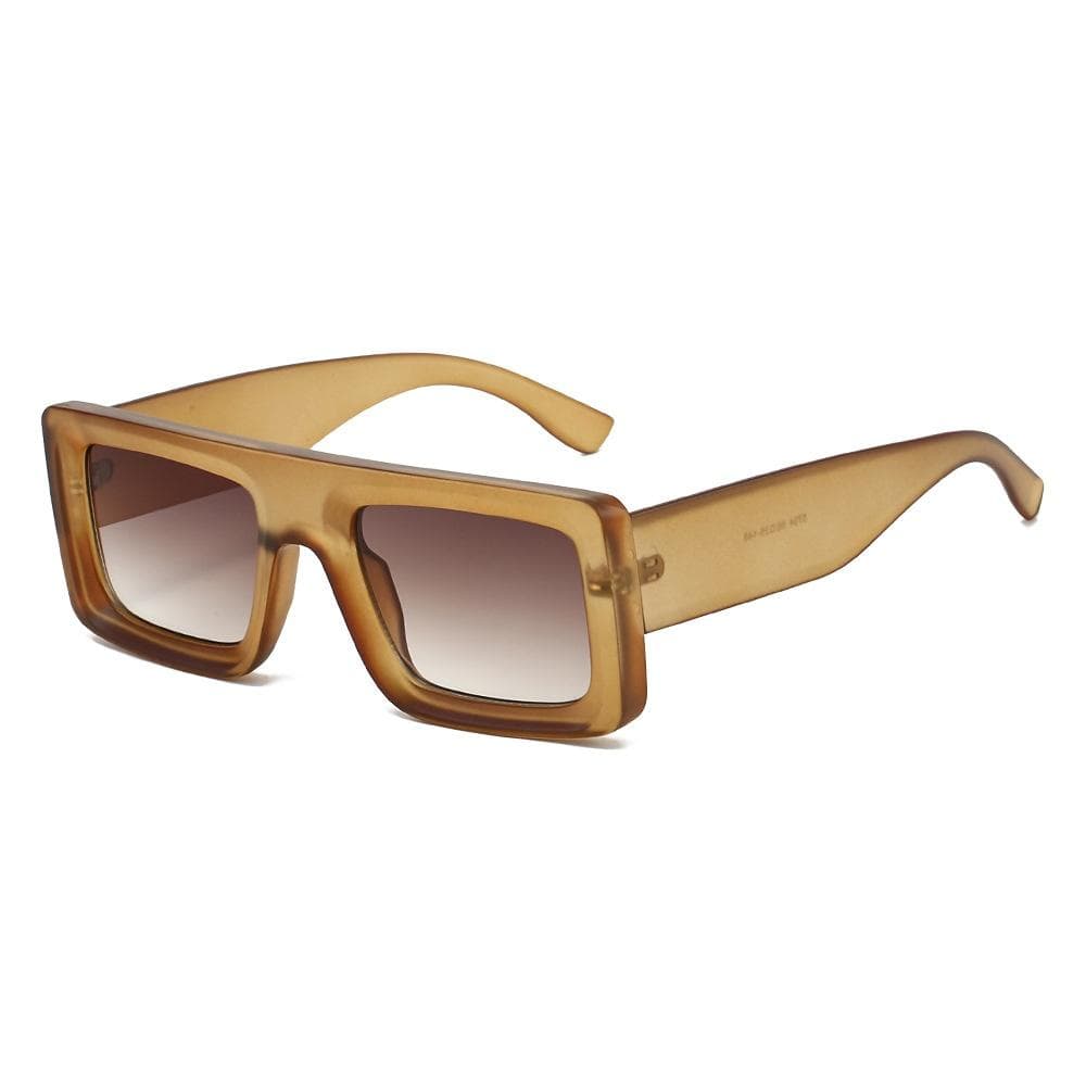 New Retro Tortoise Shell Square Sunglasses Women Men Y2K Personality Brand UV400 Protection Casual Glasses as  picture