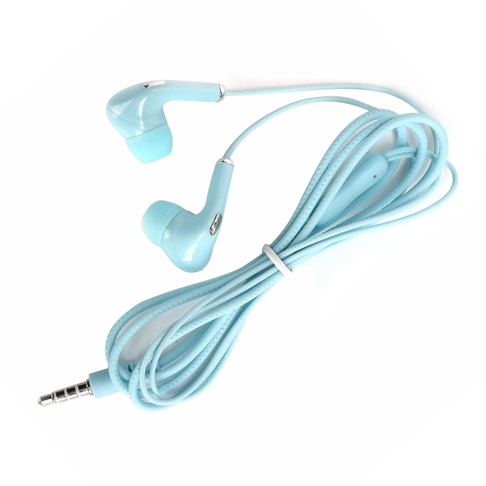 Wired Sport Earphone 3.5mm Universal HiFi Music Bass Earbud Headphone with MicrophoneBlue blue