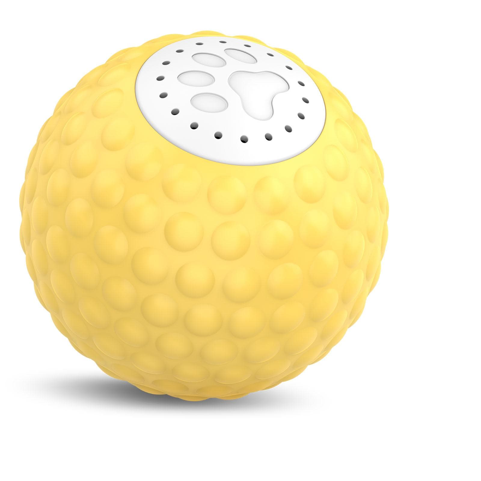 Cat toy ball  Two Modes  Realistic Bird Calls  Easy to Use  Convenient Charging  Safe and Durable No Remote Control yellow