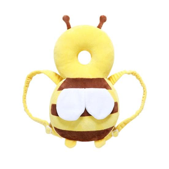 Baby Walking Head Protection Backpack Adjustable Chest Strap Breathable Padding Cute Anti Fall Safety Hat yellow