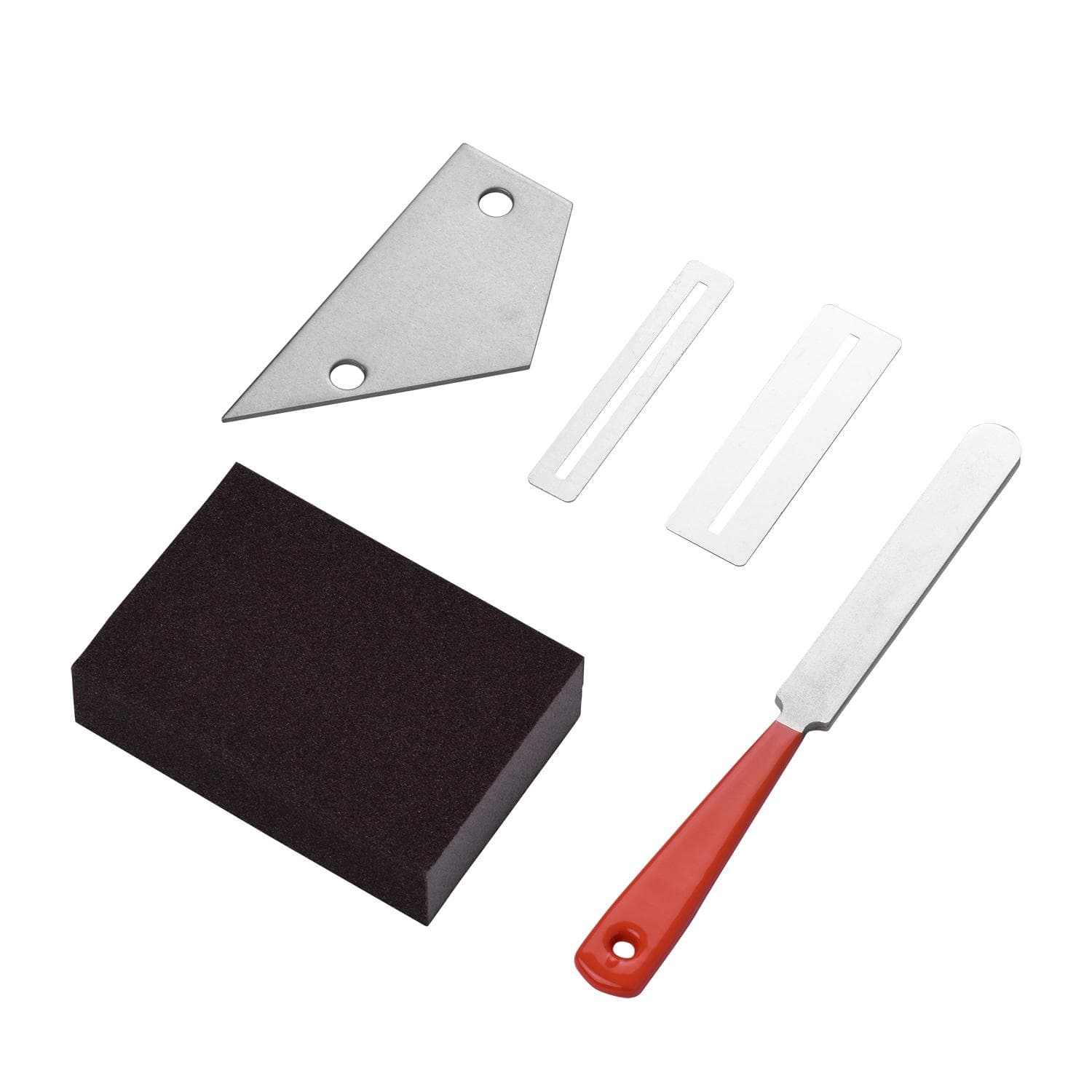 Guitar Luthier Tool Kit 1pc Stainless Steel Guitar Fret File + 2pcs Fingerboard Guard + 1pc Guitar multicolour