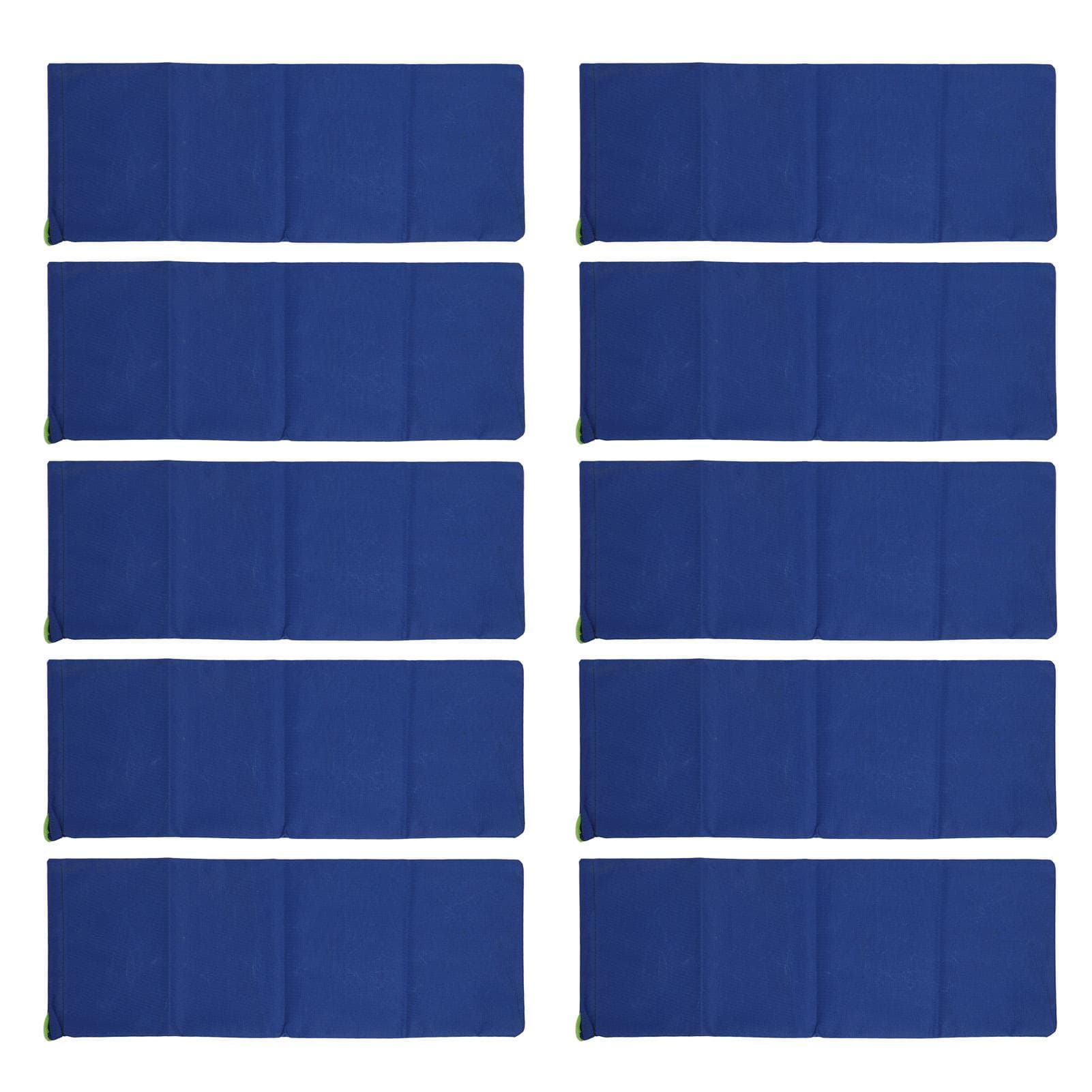 10PCS Flood Prevention Sandbags Drawstring Rain Proof Empty Flood Control Bags for House Door dark blue