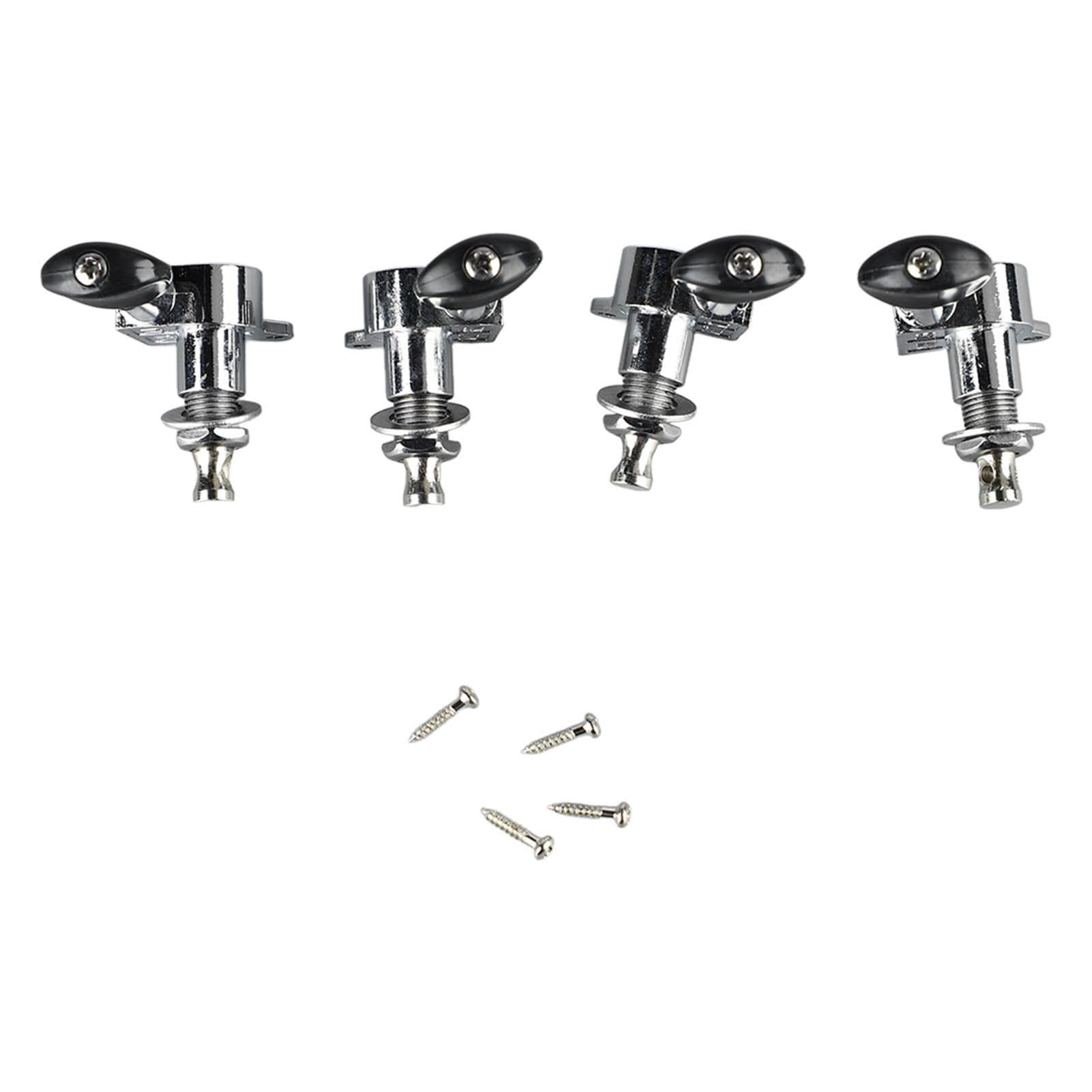 4 Set Ukulele Tuning Peg Metal Accurate Tuning Classical Closed Ukulele Knob Replacement 2L2R
