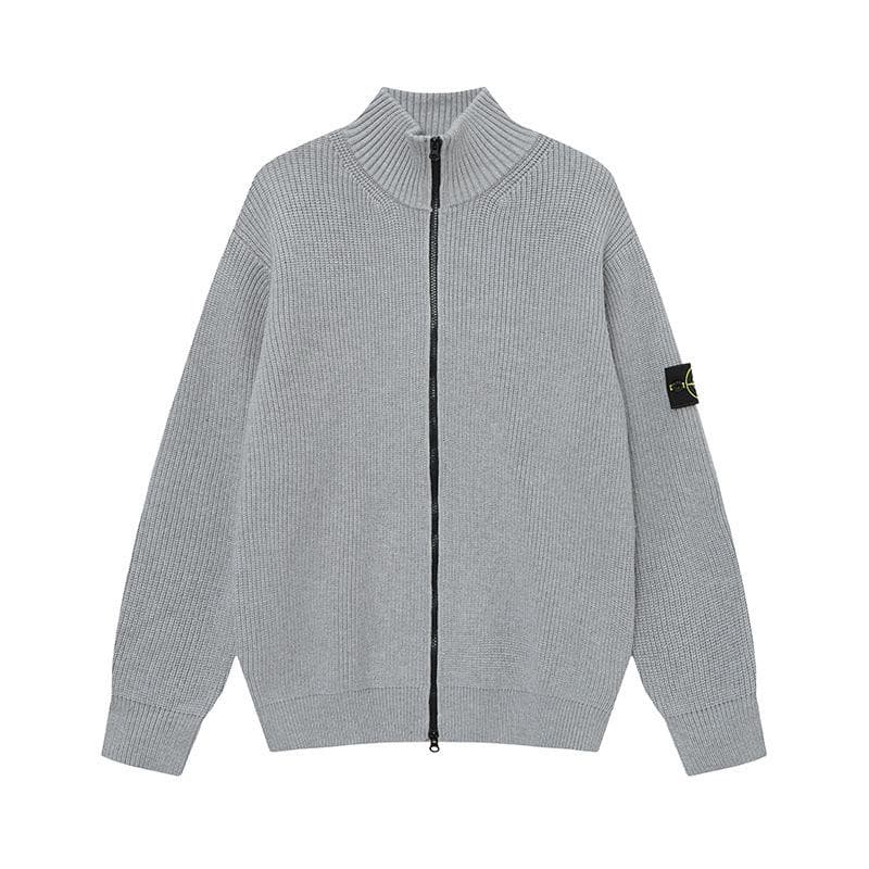 Cross-Border Stone Island Round Neck Unisex Pullover Sweater - European & American Trendy Style L
