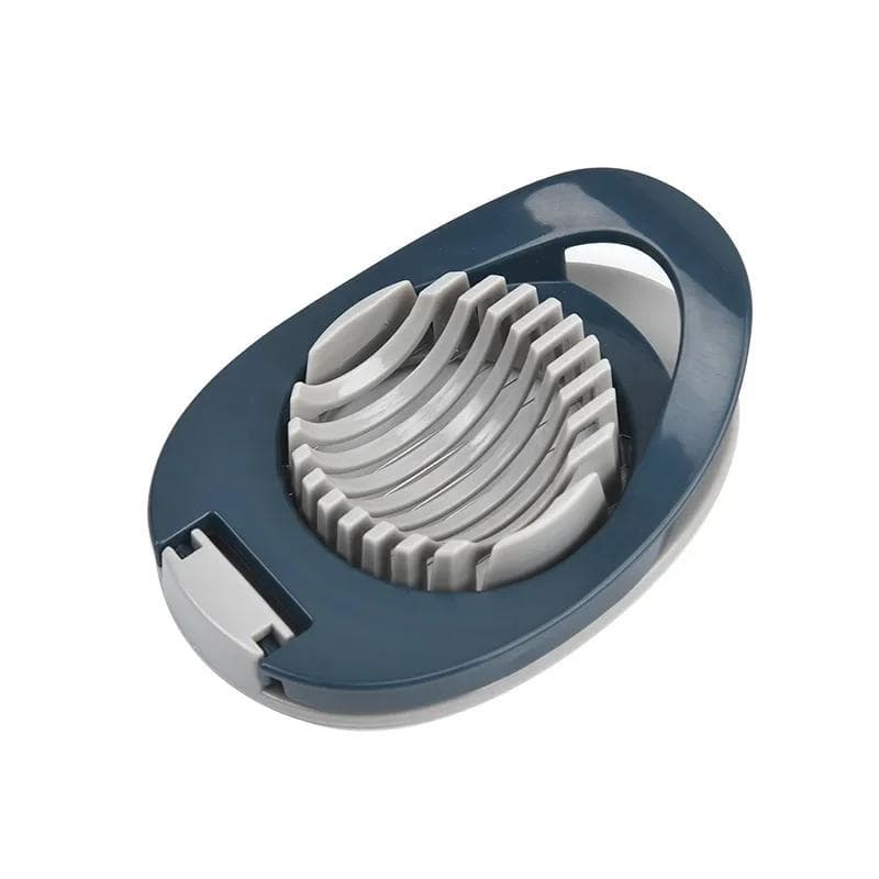 Multipurpose Stainless Steel Wire Egg Slicer For Hard Boiled Eggs Fruit Garnish Slicer Egg Cutter Kitchen Tool blue