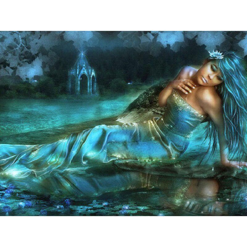 Diy Diamond Painting Cross Stitch  fairy Tale Princess &  Diamond Embroidery Needlework Rhinestone 20X30CM