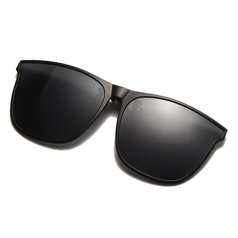 Clip On Sunglasses Men Photochromic Night Vision Anti Glare Vintage Square Glasses for Driving