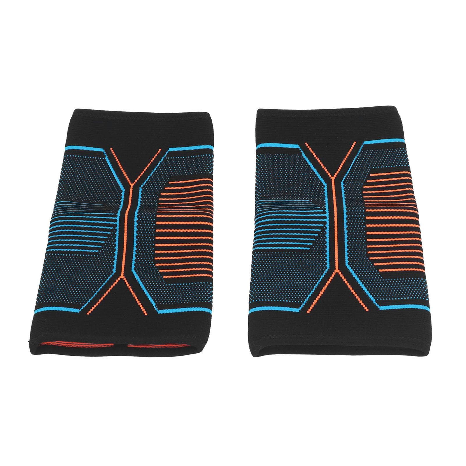 2pcs Fitness Elbow Brace Stretch Compression Support Sleeve for Outdoor Sports Blue Orange XL M(for 4-6.5kg)