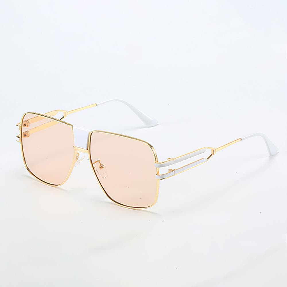 Fashionable Oval Sunglasses For Women with Golden Frame Delicate Design High-end Women Sunglasses