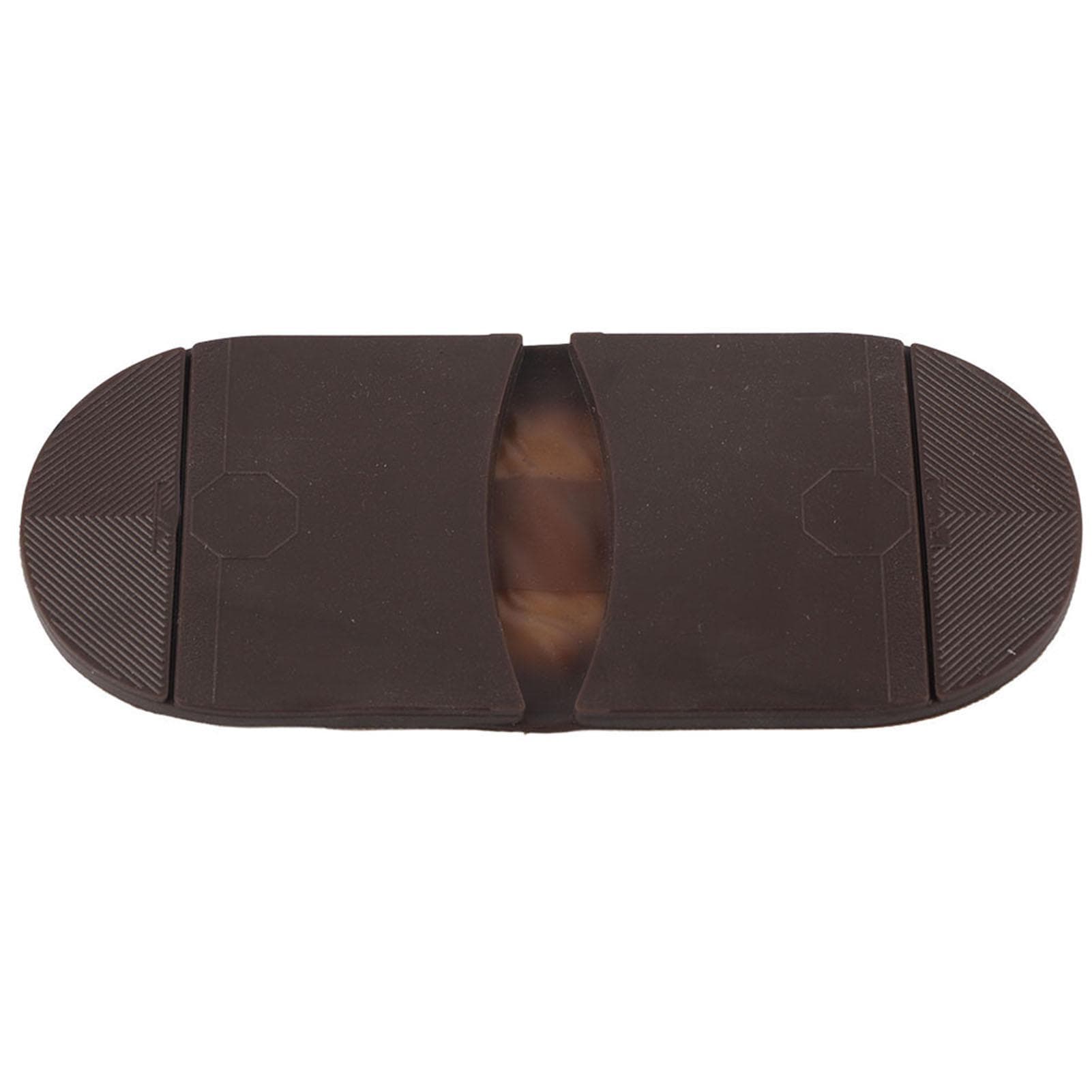 Leather Shoes Rubber Wearproof Outsoles Handmade Shoes Repair Half Sole (Brown Heel)