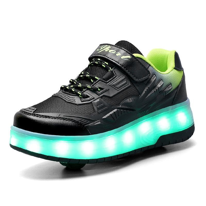 Runaway Shoes Roller Skating Charging Four-wheel Student Invisible Skates Automatic Adult Walking Shoes 40