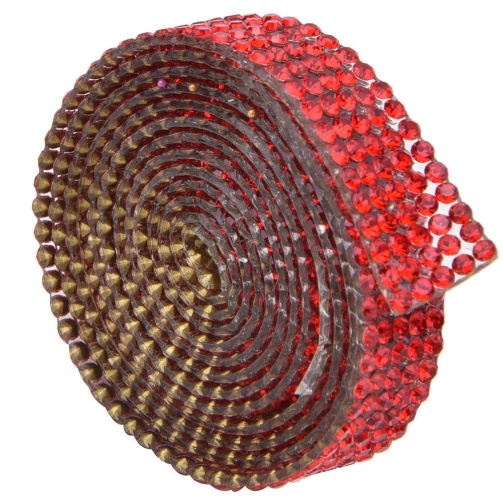 5 Rows 1m Rhinestone Trim Ribbon Hot Fix Crystal Chain Trim Garment Accessories