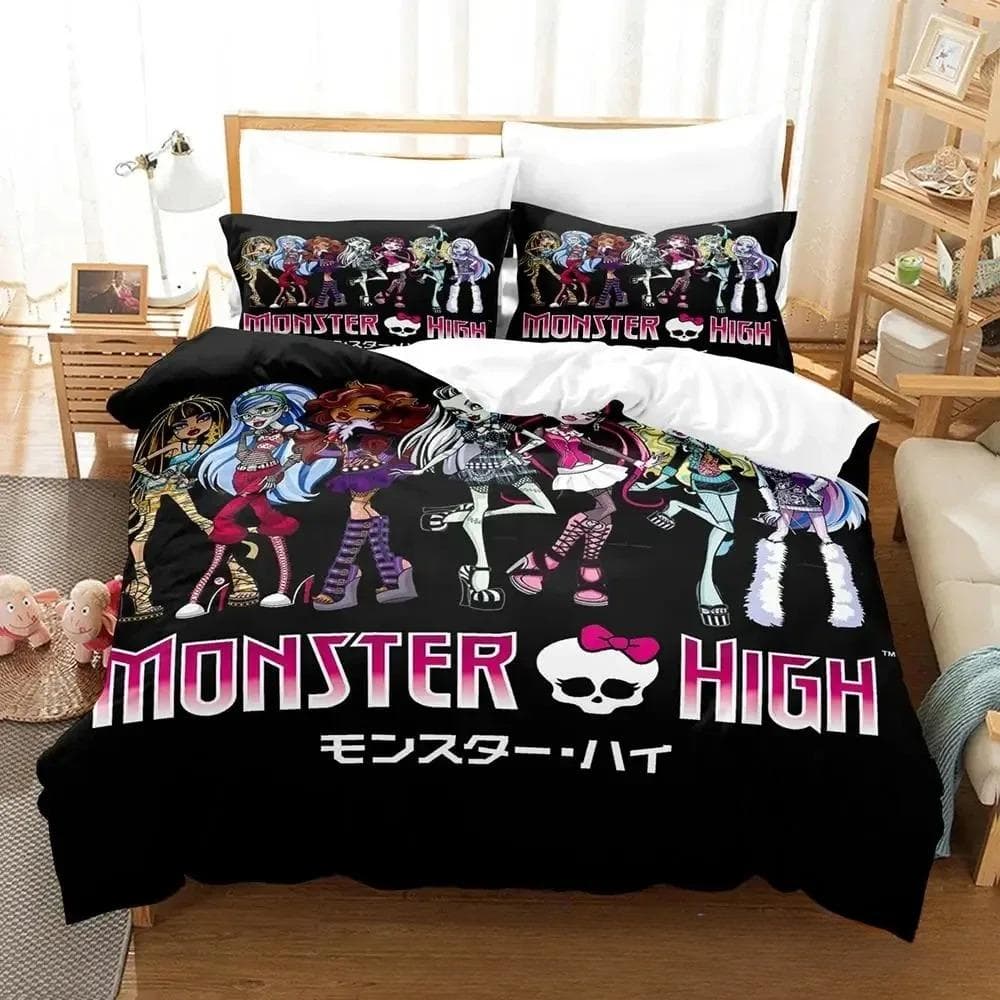 3D Print Personelity Monster Cartoon High Bedding Set Boys Girls Twin Queen King Size Duvet Cover Pillowcase Bed boys Adult 180x210cm 3pcs