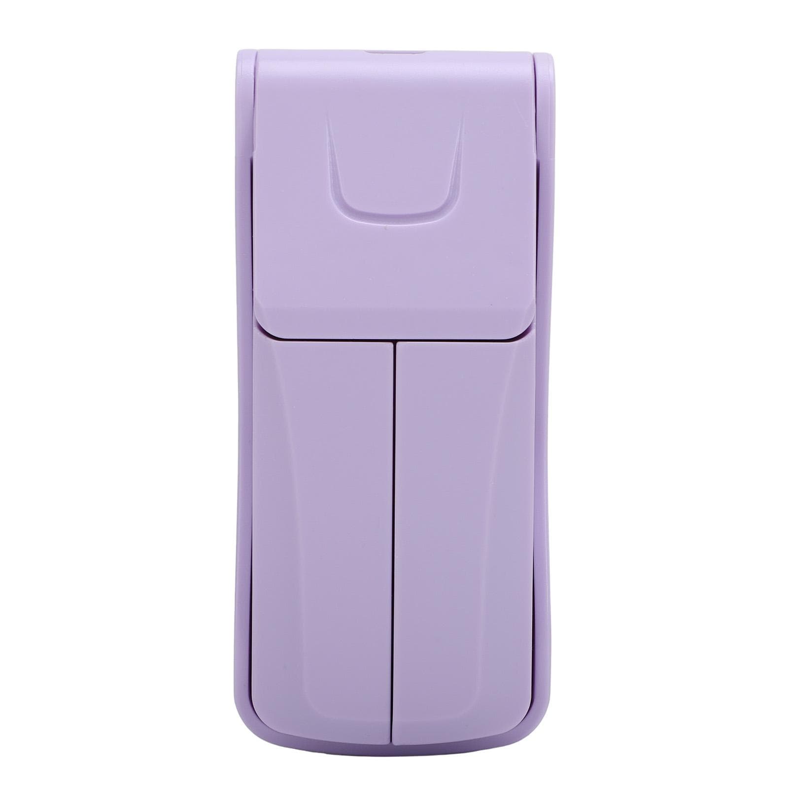 Dual Head Foldable Fan Portable Handheld Fan USB Rechargeable 3 Speeds Strong Wind Quiet Mini
