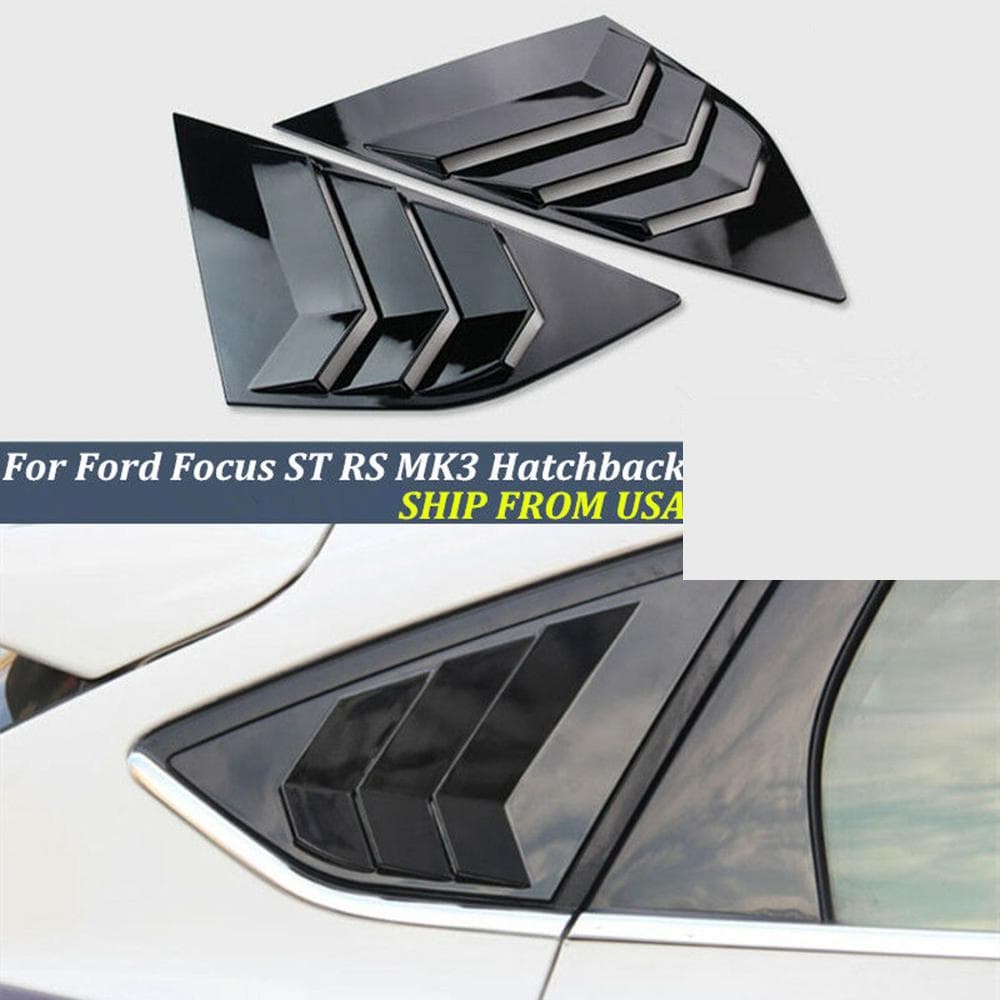 Rear Window Louvers Car Rear Window Blinds Side Tuyere Louvers Vent for Black
