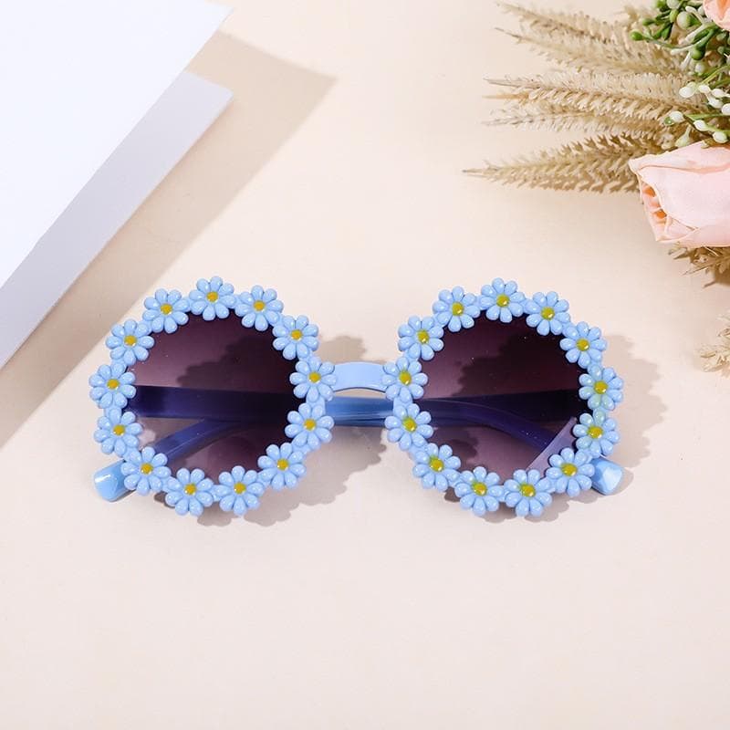 New Cute Baby Sunglasses UV Resistant Trendy Flower Party Glasses for Boys Girls Children Gafas De Sol 1PC