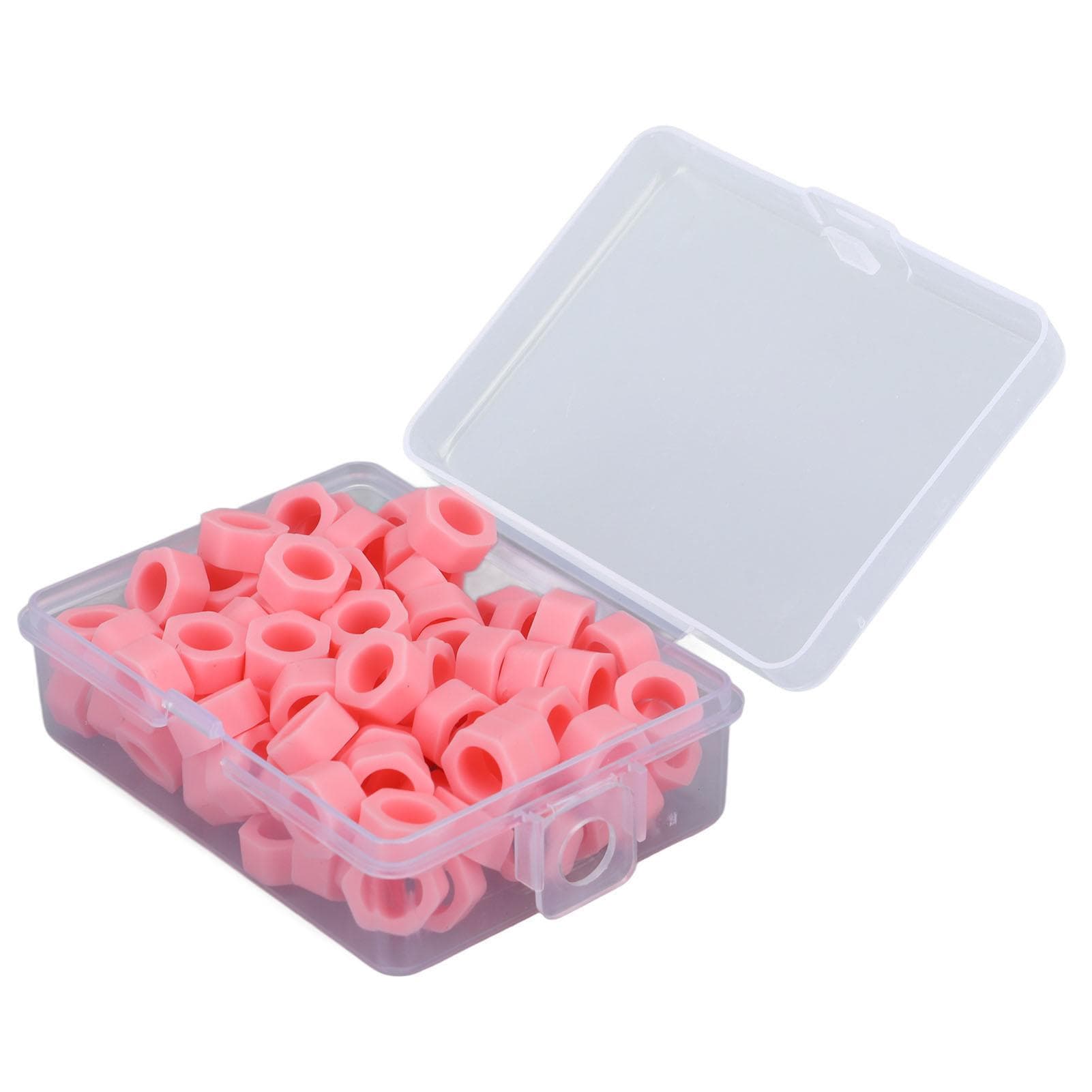 100pcs Dental Code Rings Silicone Color Code Instrument Rings for Instruments Identification Pink pink