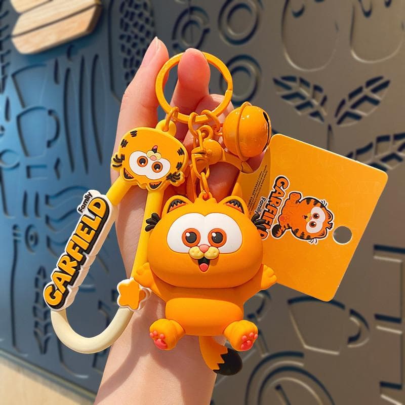 Adorable Garfield Keychain With Creative Cartoon Design Perfect For Birthdays And Holidays Hug
