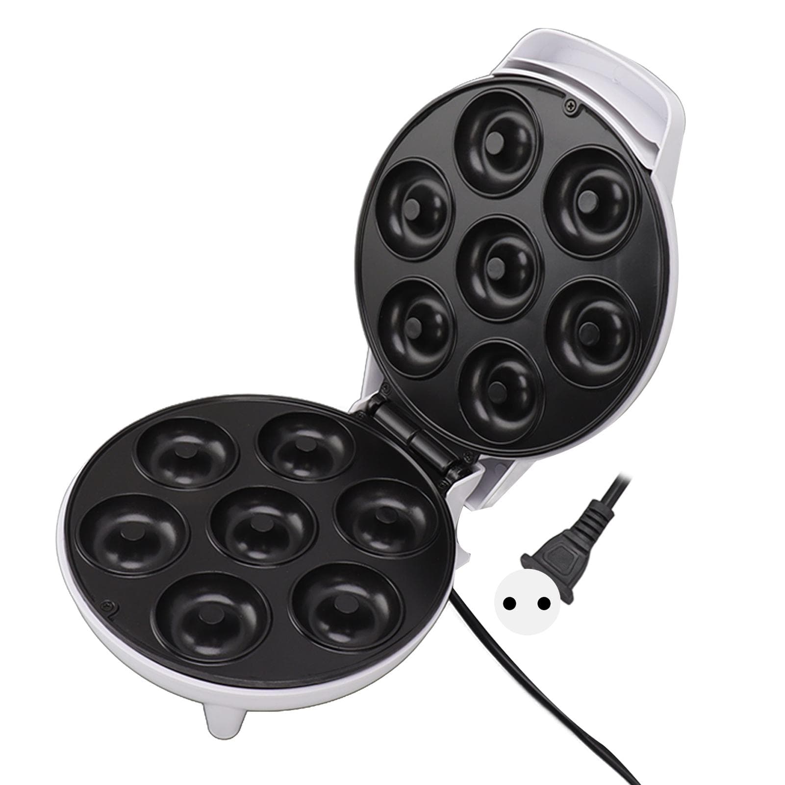 Mini Donut Maker 1200W Non Stick High Efficiency Safe Electric Doughnut Making Machine EU Plug 220V L