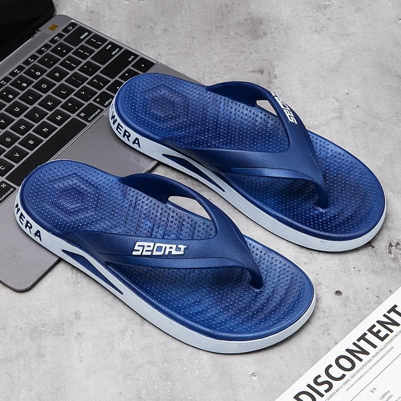 Men's Word Drag Outer Wear Non-slip Outdoor Leisure Flip-flops Men's Beach Fashion Sandals and Slippers 45