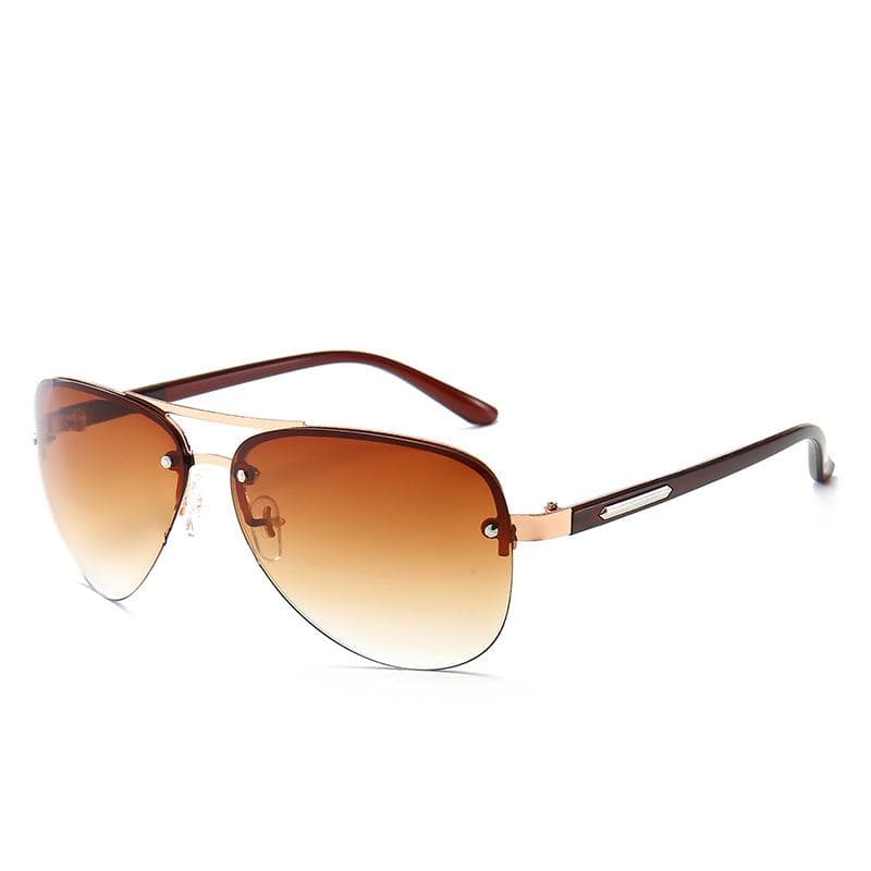 Vintage Metal Pilot Sunglasses Classic Brand Coating Lens Driving Eyewear For Men Women Fashion Sun Glasses
