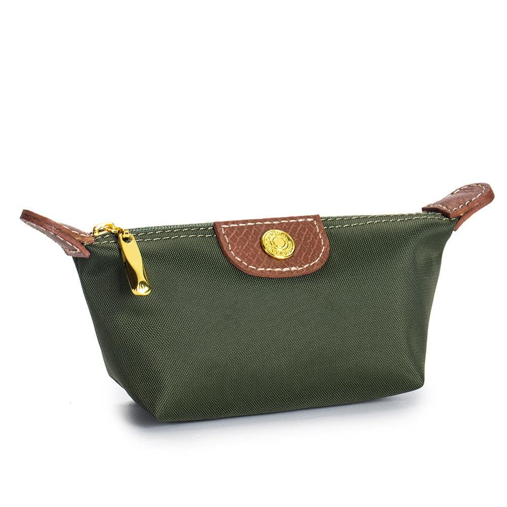 Mini Exquisite Zero Wallet Lightweight and Fashionable Dumpling Bag Portable Lipstick Earphone Storage Bag Coin Purse for Women army green