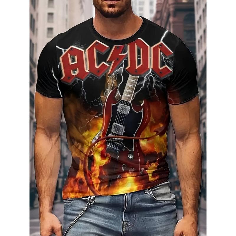 Summer Round Neck 3D Clown Print Top Fashionable Casual Short Sleeved Men's T-shirts XXXXL