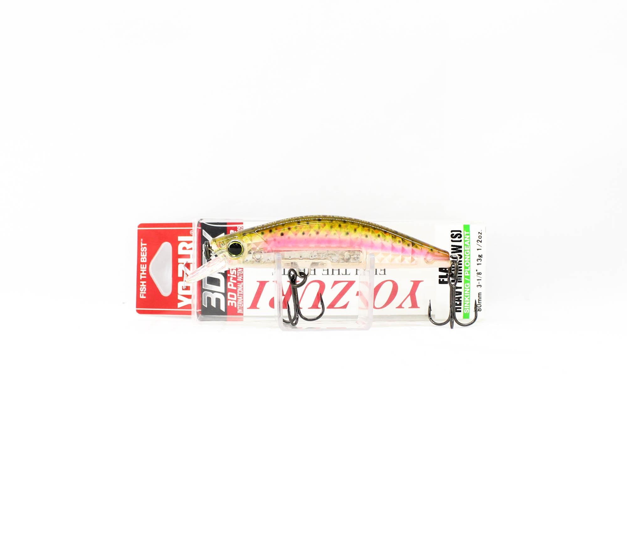 Yo Zuri 3DR-X Flat Heavy Minnow 80S Sinking Lure R1543-PBRT (4923)