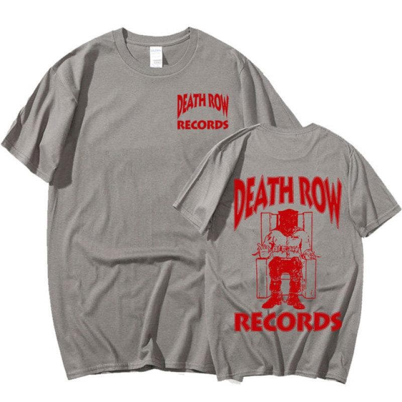 Death Row Records T Shirt Men Women Cotton High Quality Aesthetic T-shirt Tupac 2pac Vintage Hip Hop T-shirt Harajuku Streetwear L