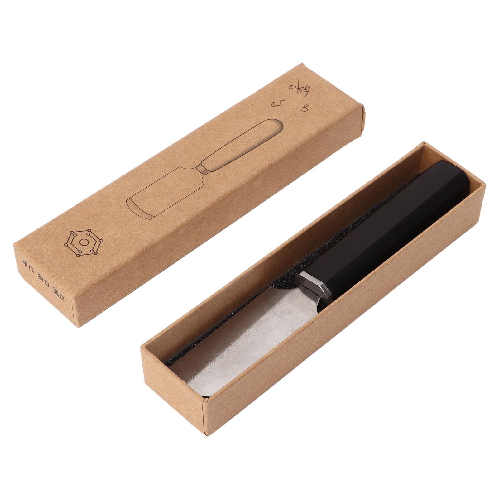 Leather Skiving Knife Stainless Steel Beveled Mouth DIY Hand Made Leather Cutting Knife Tool