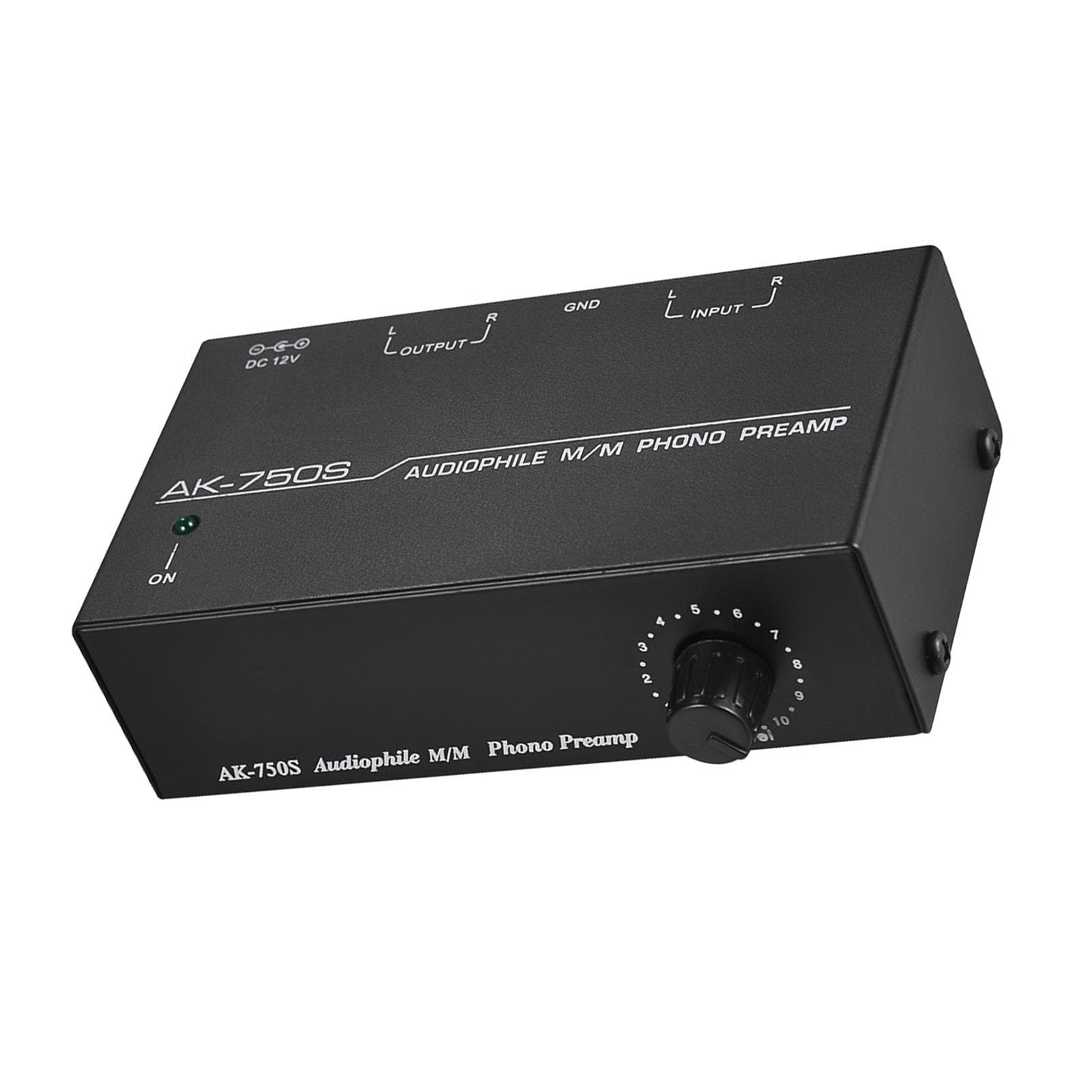 Audiophile M/M Phono Preamp Preamplifier with Level Controls RCA Input & Output Interfaces EU Plug black