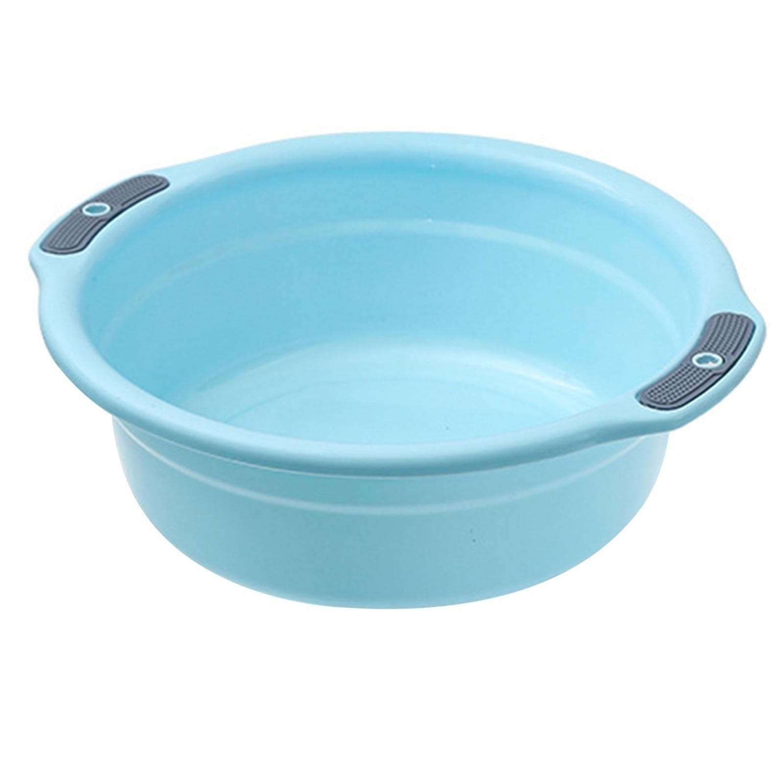 Wash Basin Plastic Thicken Large Capacity Ant Slip Washing Face Clothes Basin for Home Dormitory L Small