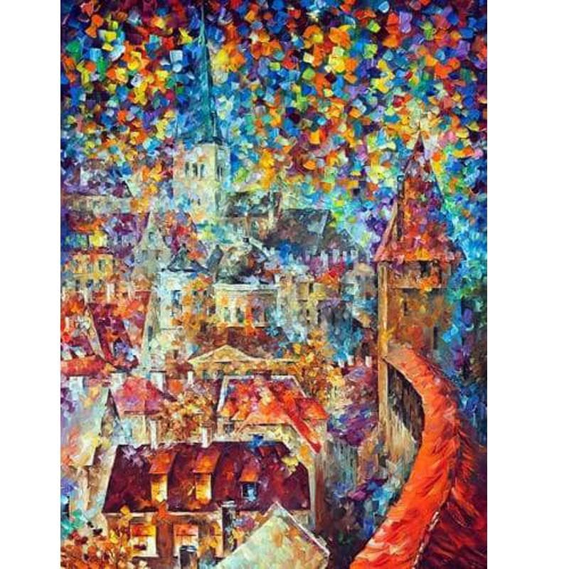 Embroidery Handicrafts Diamond Embroidery Diy Rhinestones Magical Castle Diamond Art Wall Arts Decor 20X30CM