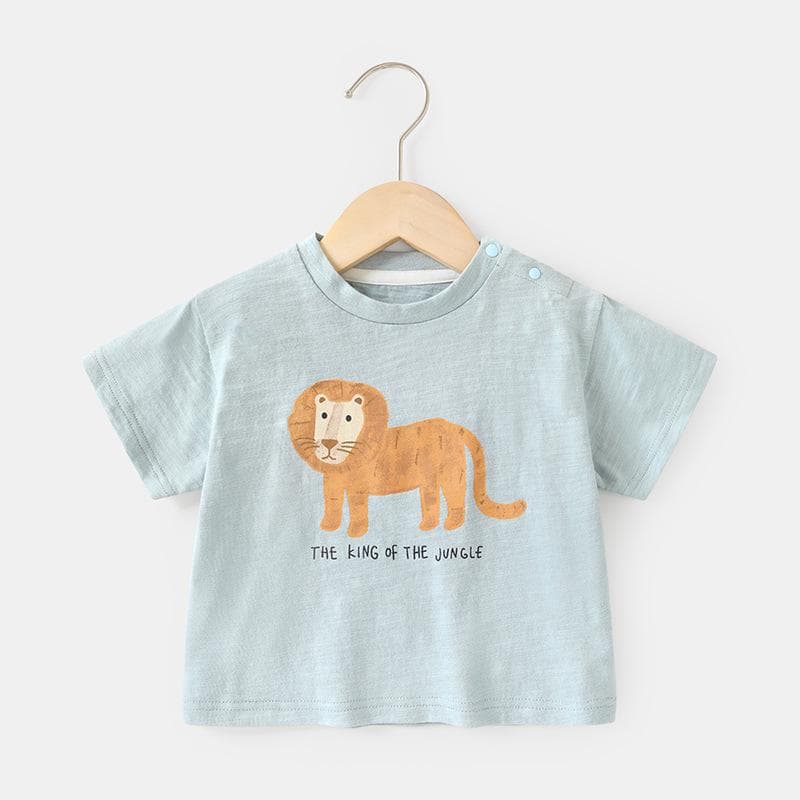 Baby Clothes Casual Short-sleeved T-shirts Summer Clothes Boys Girls Baby Children Children Summer Half-sleeved Tops 120cm