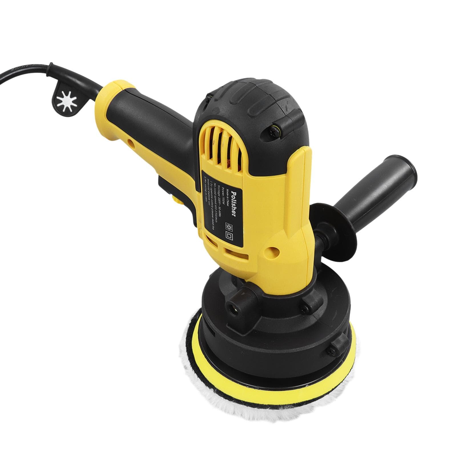 Car Polisher Electric Buffer 125mm 600?3700RPM Polishing Machine Set Kit for Metal Wood EU Plug